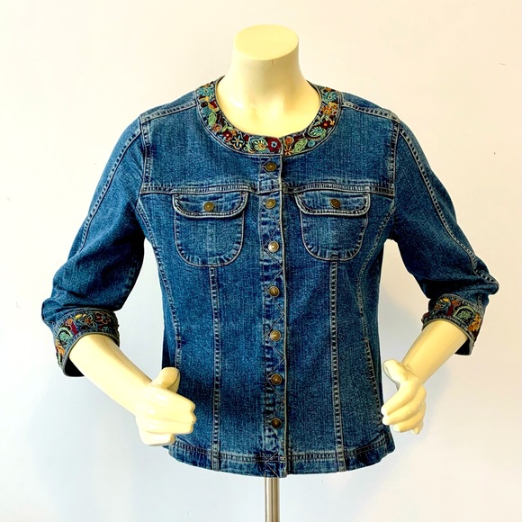 Christopher & Banks Jackets & Blazers - CHRISTOPHER & BANKS Blue Jean Jacket